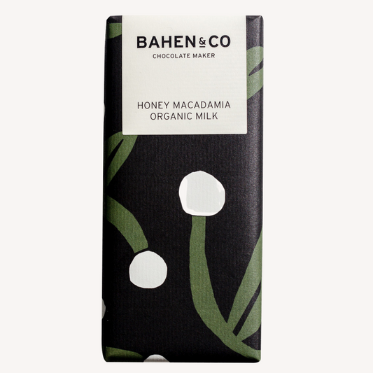 Bahen & Co Honey Macadamia Organic Milk Chocolate ($14)